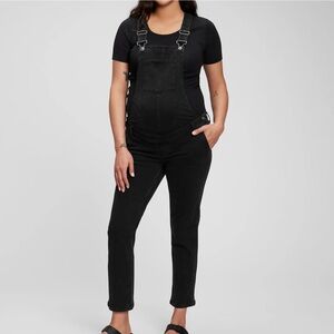 Maternity Denim Overalls - Black